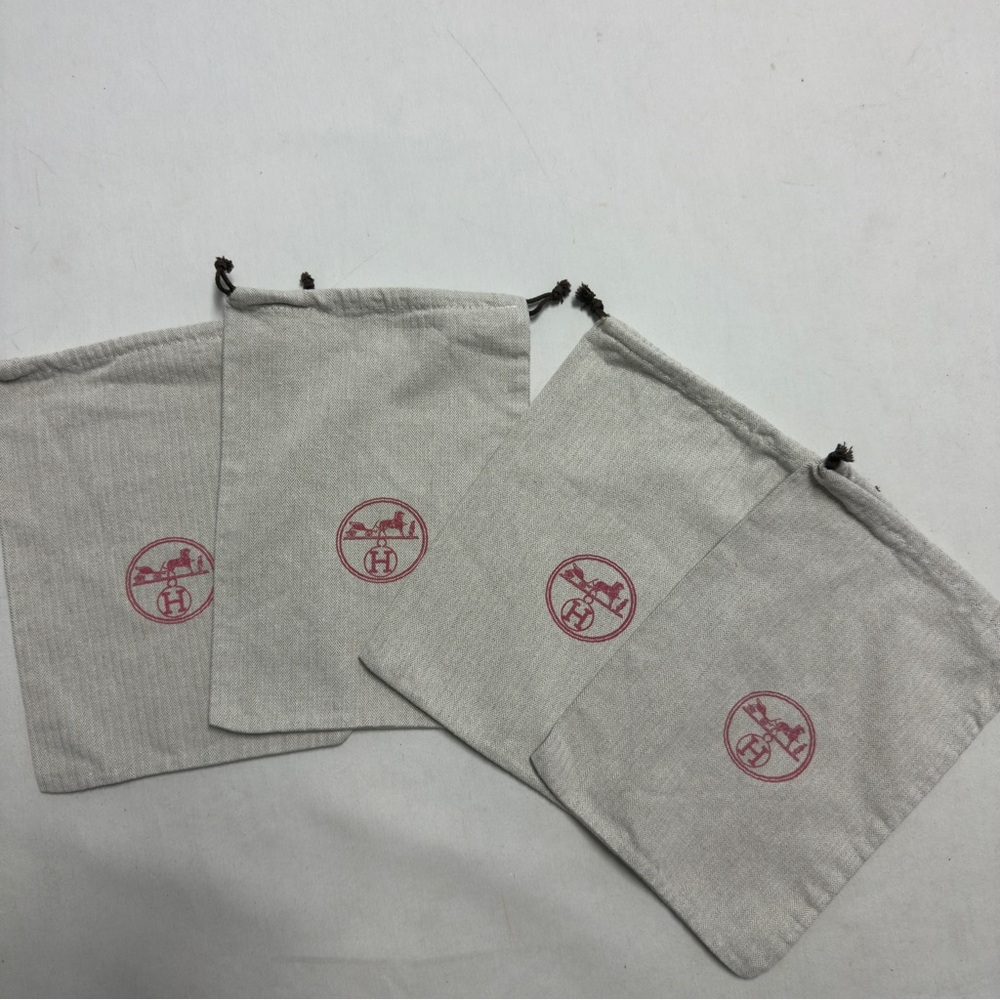 HERMES 2Pairs Gray Satchels